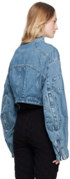 AMBUSH Blue Cropped Denim Jacket