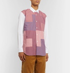 Comme des Garçons SHIRT - Patchwork Checked Cotton Shirt - Red