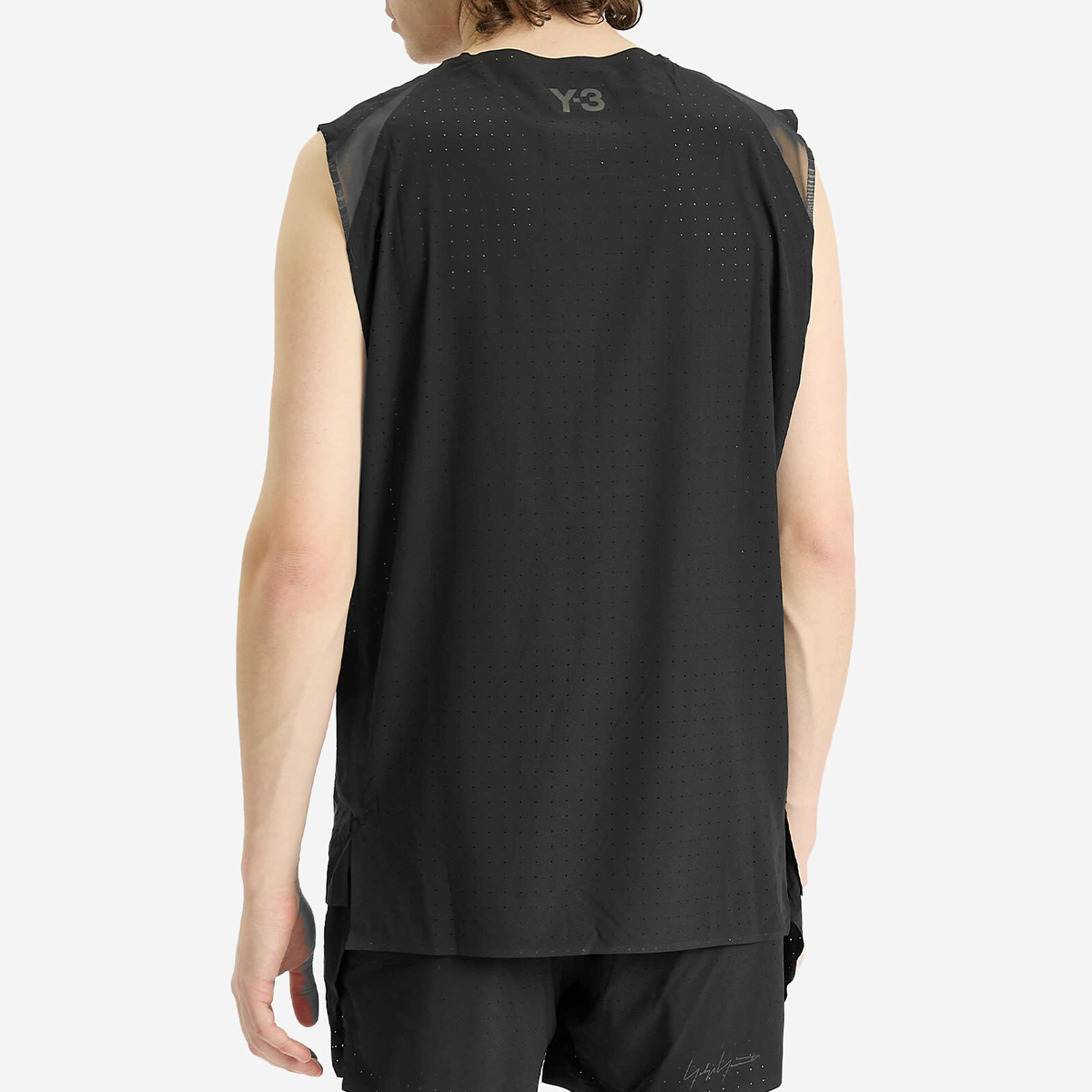 Y-3 Men's Run Tank Top in Black Y-3