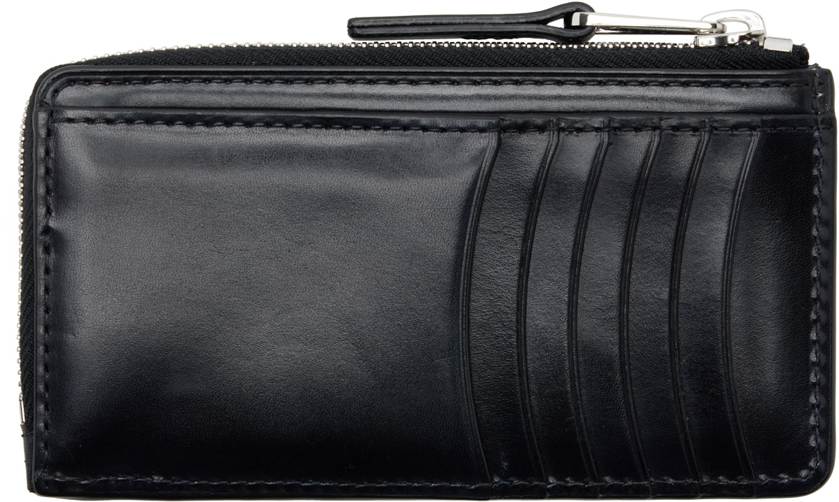 LEMAIRE Black Patina Zip Coin Card Holder