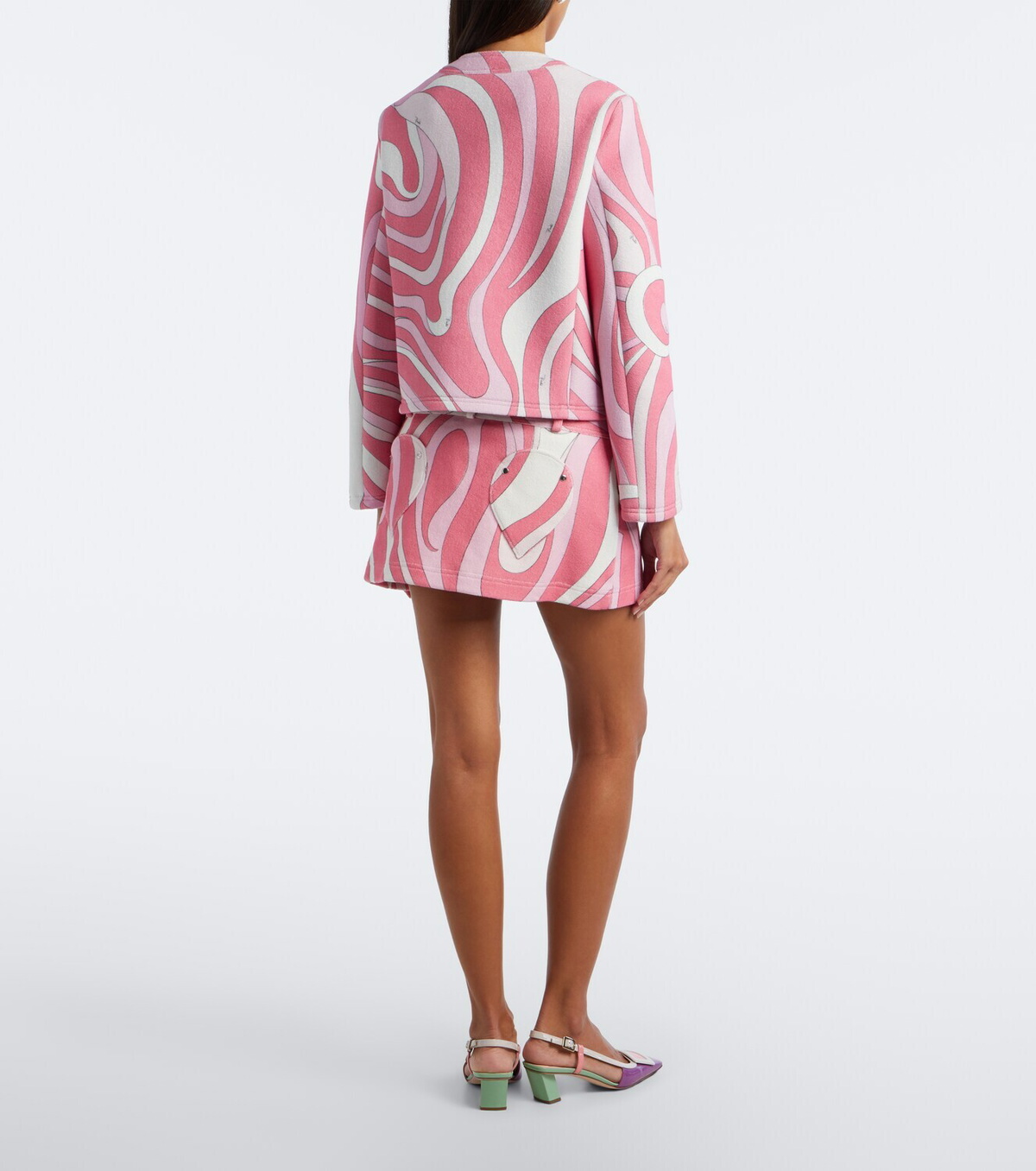 Pucci Marmo cotton-blend terry miniskirt