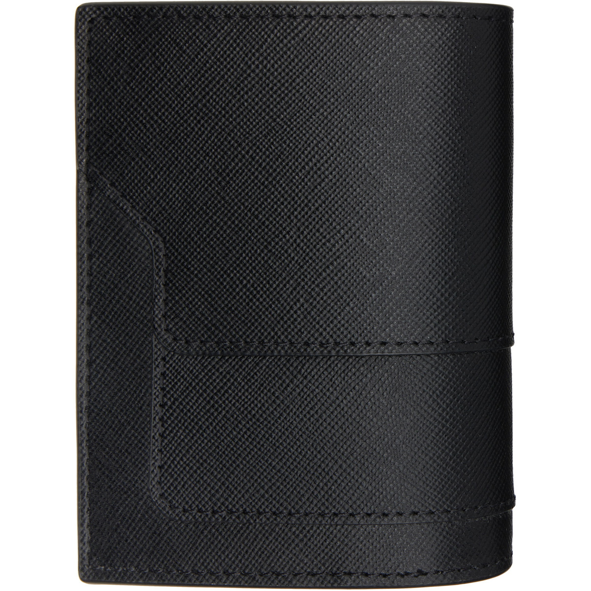 Marni Black Saffiano Leather Bi-Fold Wallet