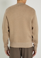 Jacquemus Le Cardigan Doppio Merino Wool-blend Cardigan Beige