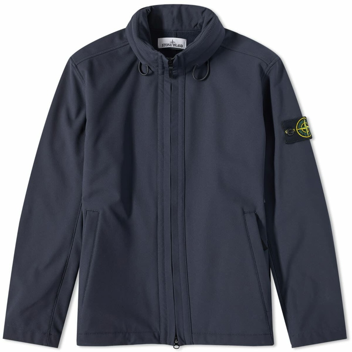 Photo: Stone Island Men's Waterproof Stretch Canvas Jacket in Navy Blue