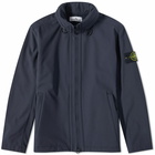 Stone Island Men's Waterproof Stretch Canvas Jacket in Navy Blue