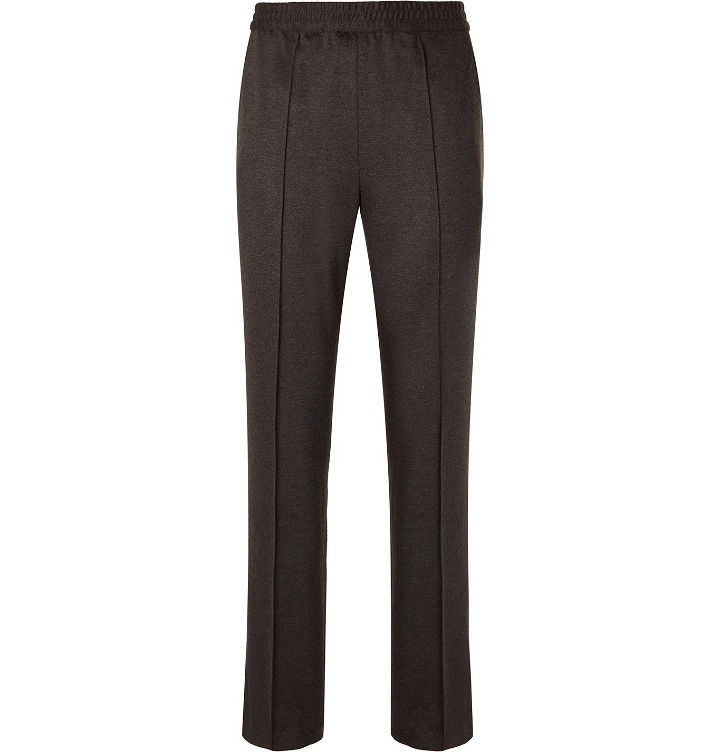Photo: Brioni - Virgin Wool and Cashmere-Blend Suit Trousers - Brown
