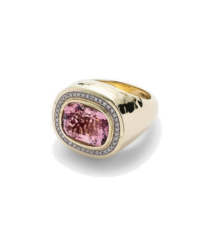 Photo: Octavia Elizabeth Blushing 18kt gold ring with tourmaline and diamonds