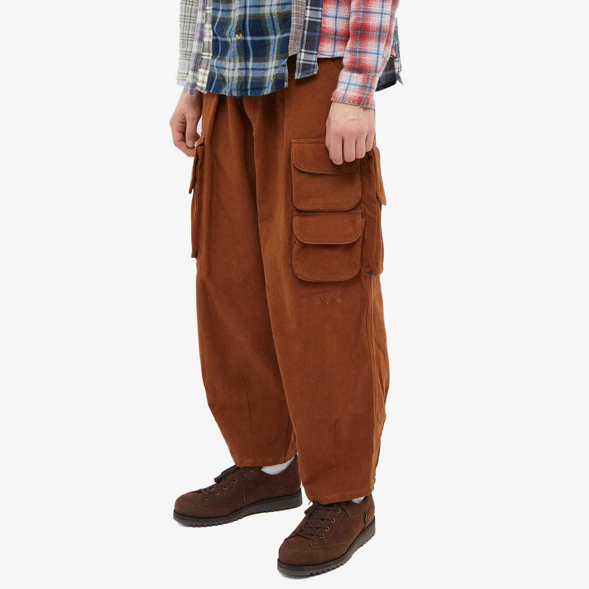 Story mfg. Men's Forager Pants in Bark Brown Slub Story Mfg.