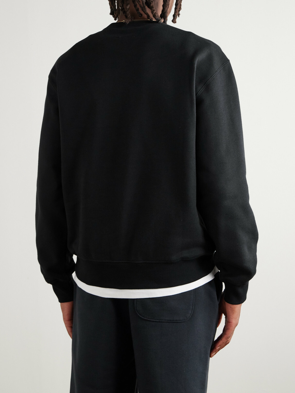 Aimé Leon Dore - Logo-Print Cotton-Jersey Sweatshirt - Black