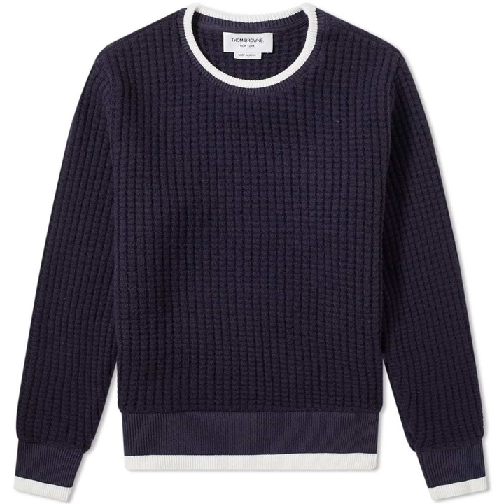 Photo: Thom Browne Chunky Waffle Crew Knit