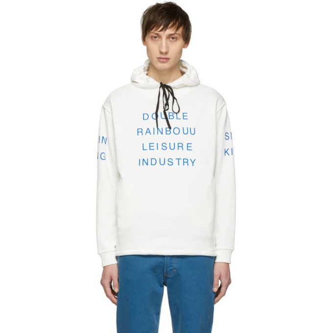 Photo: Double Rainbouu White Couch Surf Hoodie