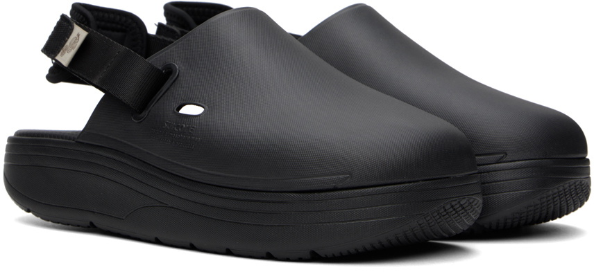 Suicoke Black Cappo Slippers