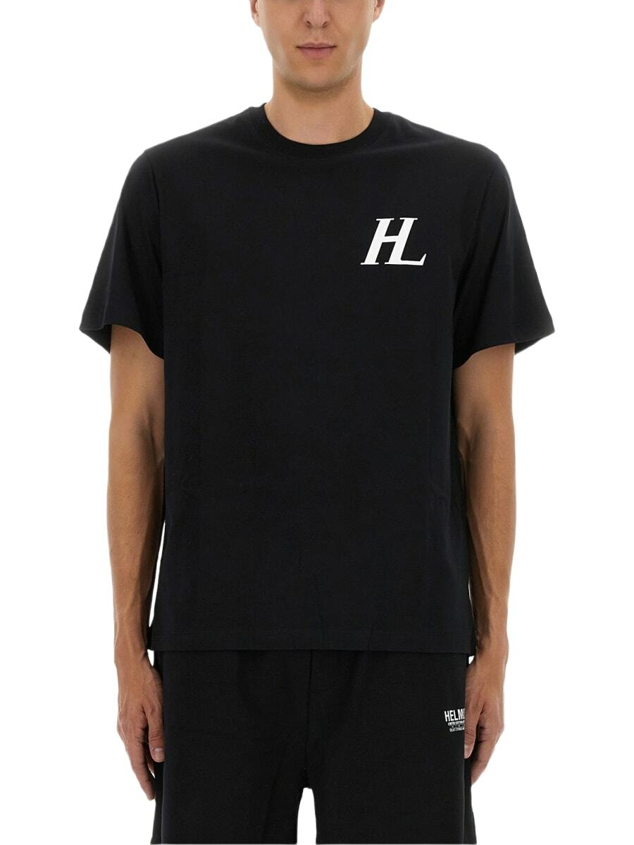 Helmut Lang Grey Core Logo T-Shirt Helmut Lang
