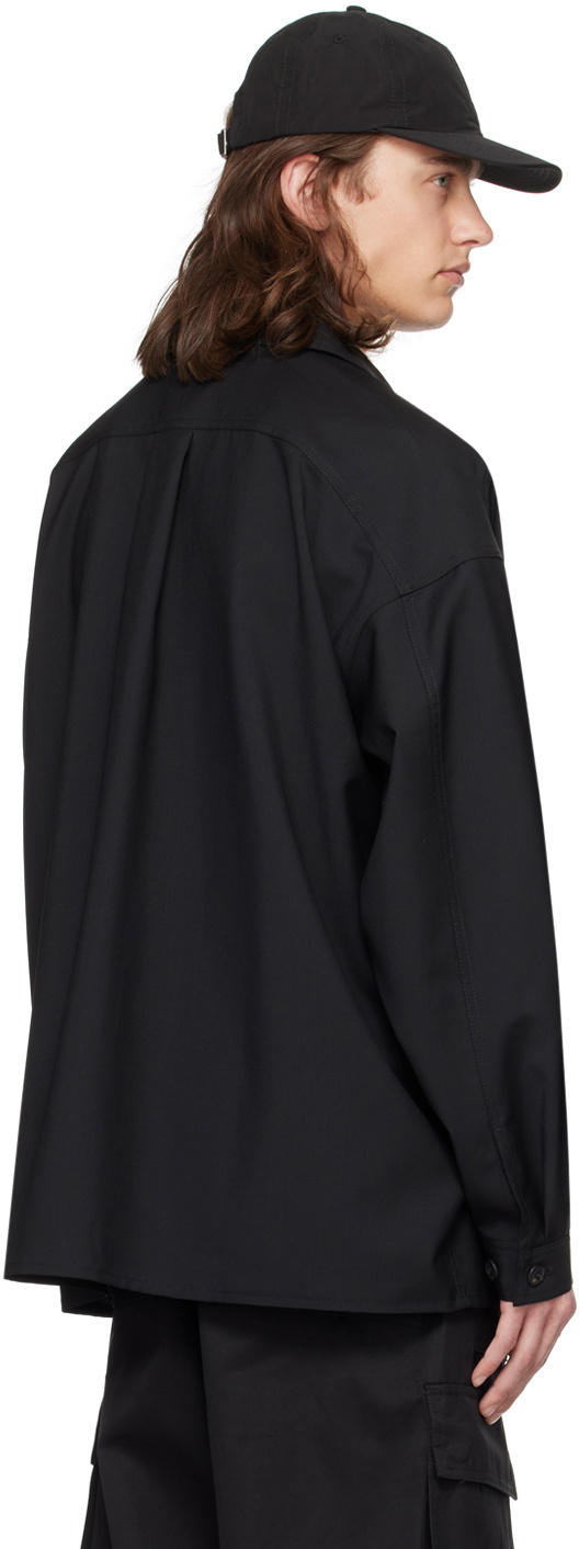Lownn Black Bellows Pockets Jacket