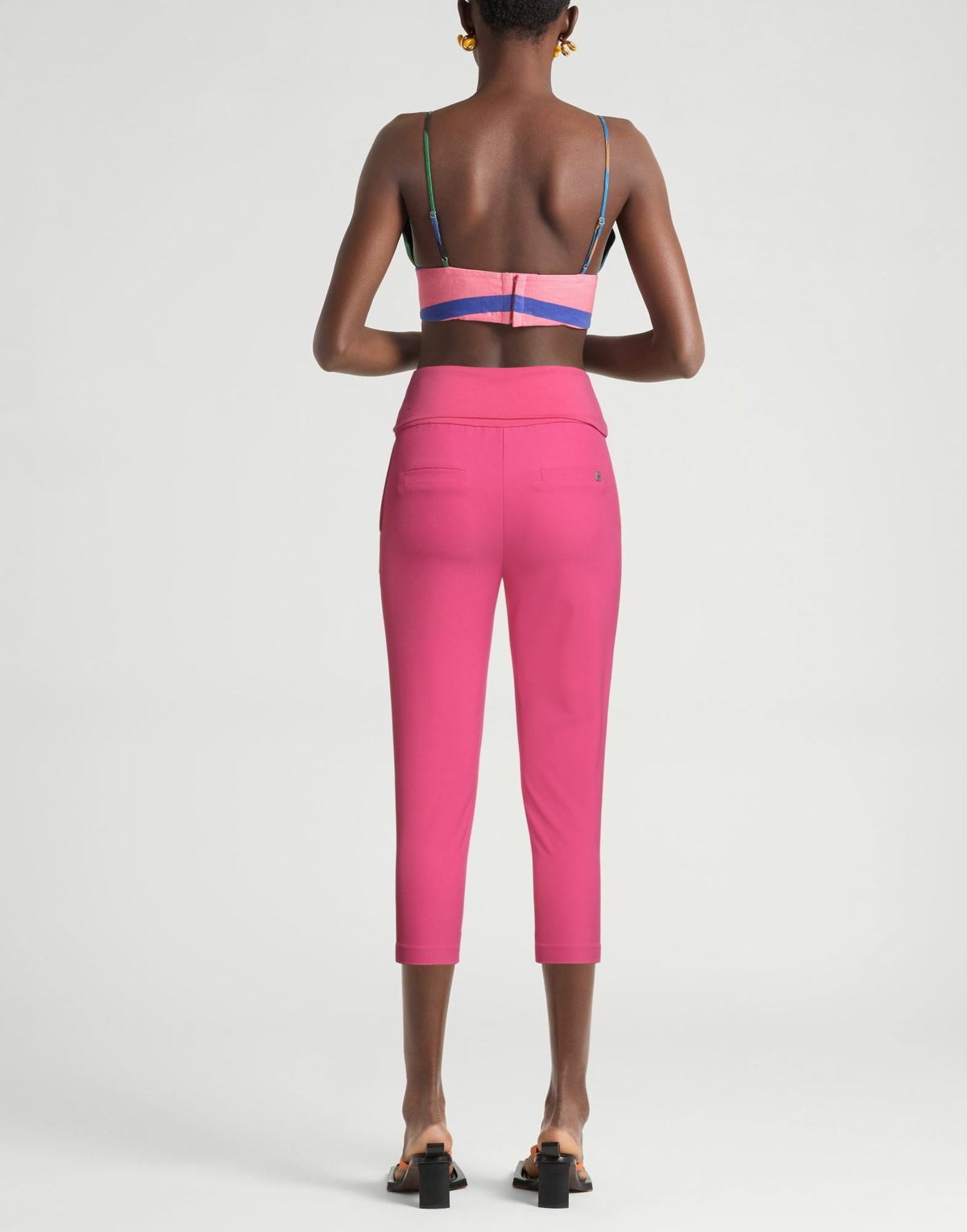 Manila Grace Womens Pants in Fuchsia