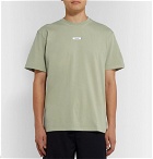Très Bien - Escape Logo-Appliquéd Cotton-Jersey T-Shirt - Light green