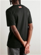 KENZO - Varsity Jungle Logo-Print Cotton-Jersey T-Shirt - Black