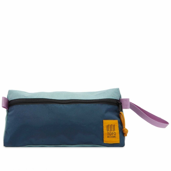 Photo: Topo Designs Dopp Kit Wash Bag in Sage/Pond Blue 
