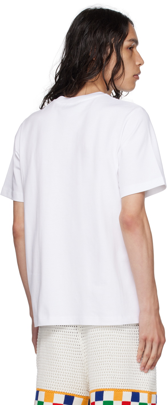Casablanca White 'La Joueuse' T-Shirt Casablanca