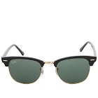 Ray Ban Clubmaster Sunglasses in Black/Green