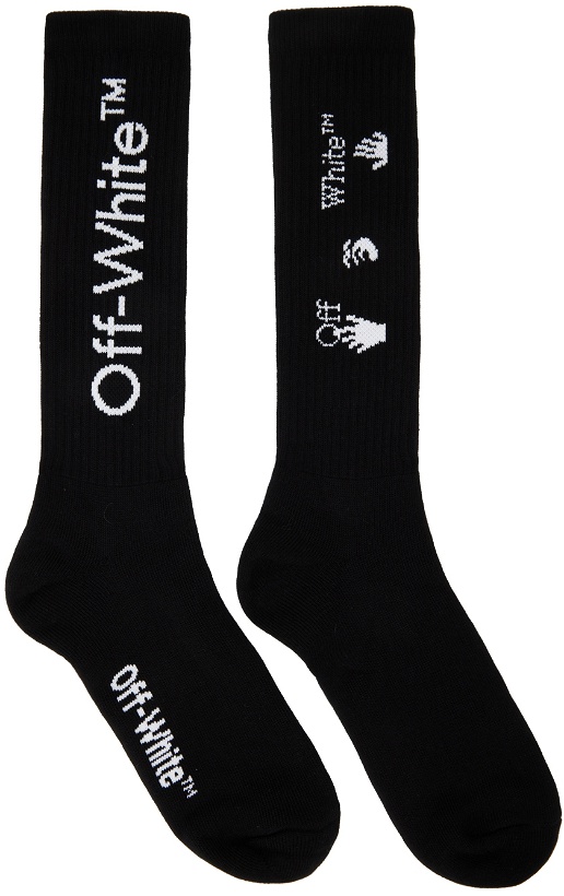 Photo: Off-White Black Arrow Mid Length Socks