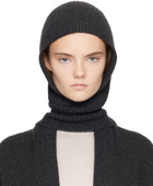 Lauren Manoogian Black Soft Rib Balaclava