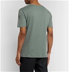 Lemaire - Ribbed Organic Cotton-Blend T-Shirt - Green