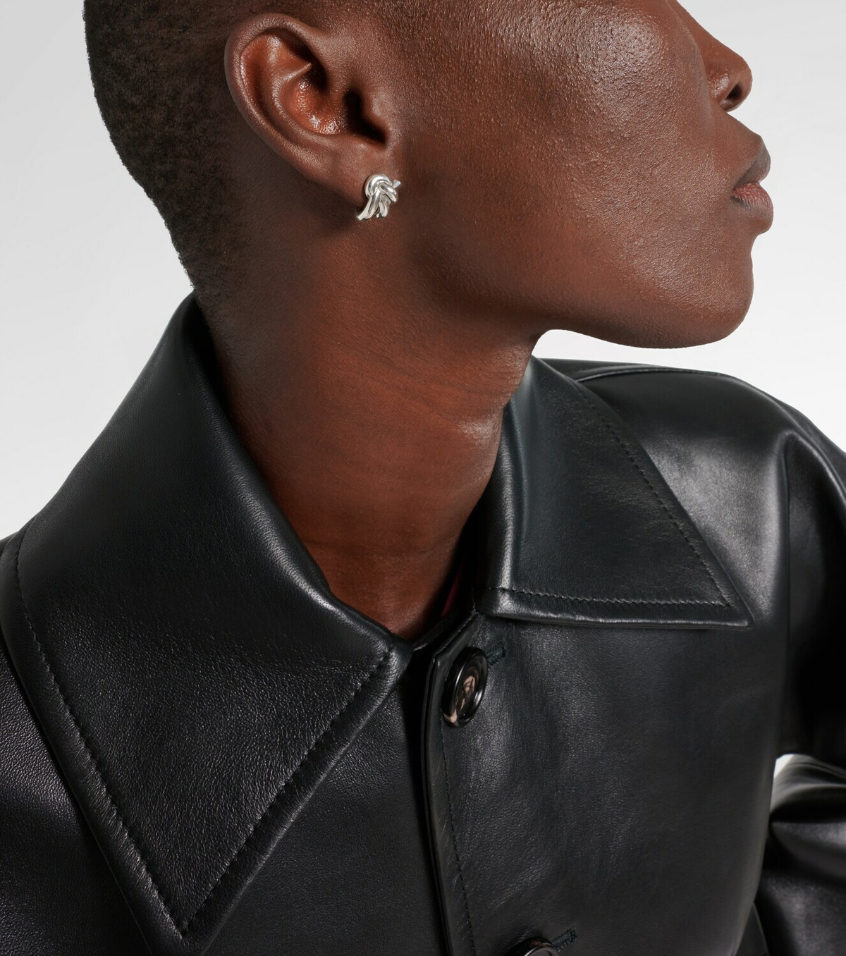 Bottega Veneta Knot sterling silver earrings