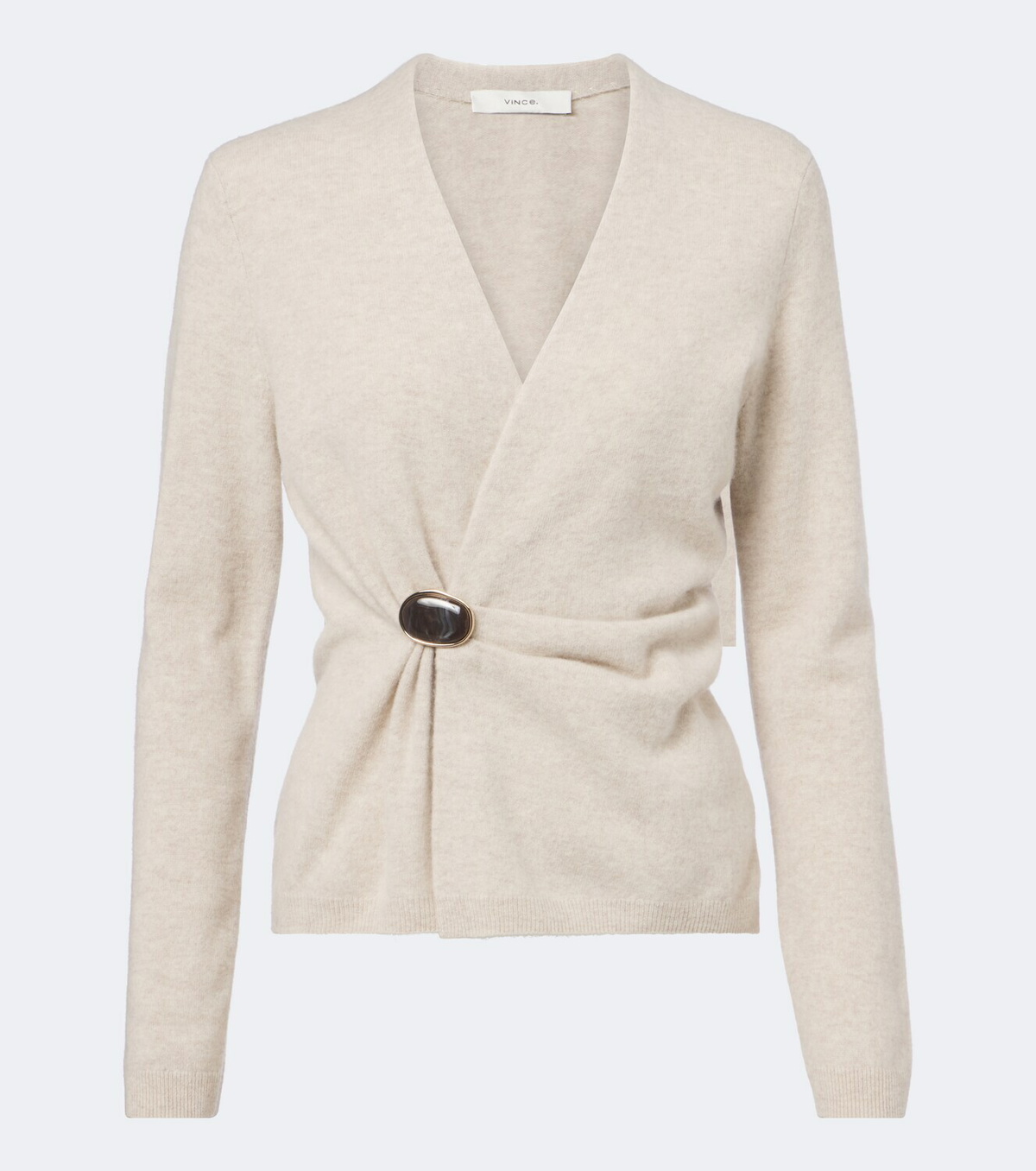 Vince Gathered wool and cashmere sweater