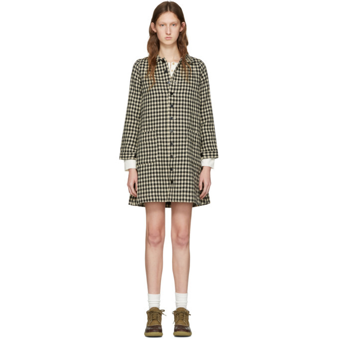 Visvim Dressing Visvim Black Check Impressionist Dress Visvim
