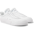 Nike - Drop-Type Rubber-Trimmed Leather Sneakers - White