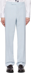 Thom Browne Blue Low-Rise Trousers