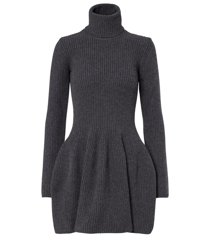 Photo: Magda Butrym Ribbed-knit cashmere minidress