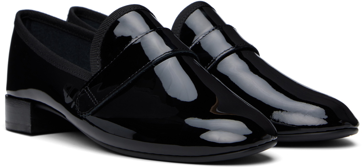 Repetto Black Michael Rubber Sole Loafers