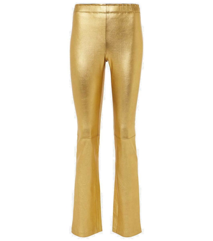 Photo: Stouls JP Long flared leather leggings