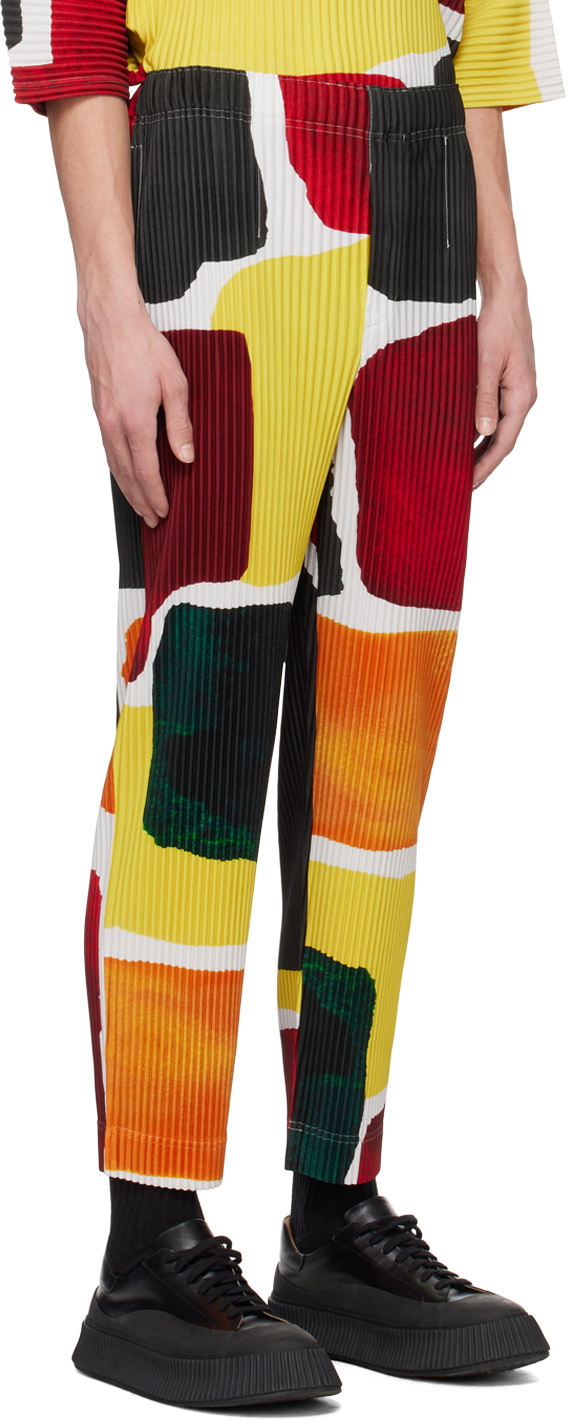 HOMME PLISSÉ ISSEY MIYAKE Multicolor Landscape Trousers Homme