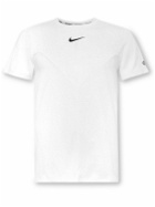 Nike Tennis - NikeCourt Slam Slim-Fit Logo-Print Dri-FIT T-Shirt - White