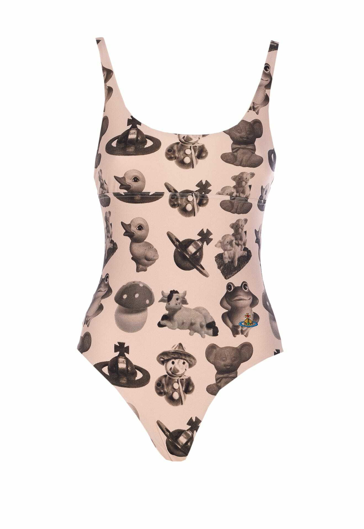 Vivienne Westwood Multicolor Single-Shoulder One-Piece