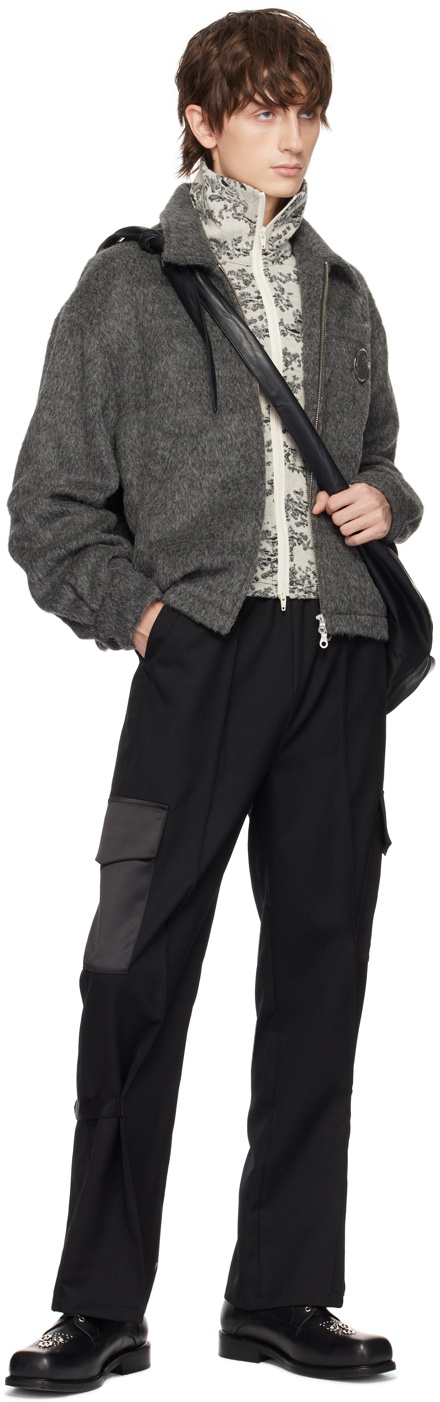 The World Is Your Oyster Gray Zip Jacket