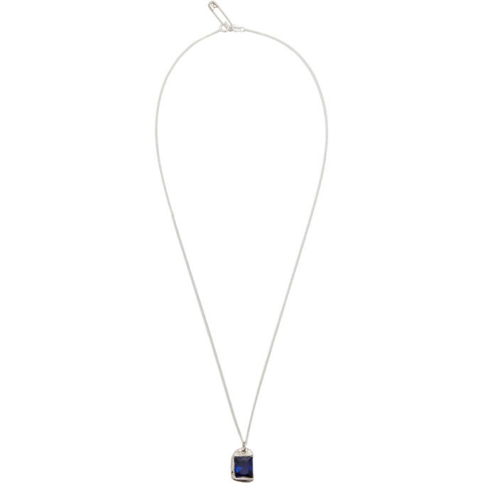 Photo: Bleue Burnham Silver and Blue Rose Pendant Necklace
