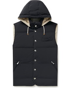 BRUNELLO CUCINELLI - Quilted Shell Hooded Down Gilet - Blue