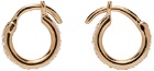 Adina Reyter Gold Pavé Huggie Hoop Earrings