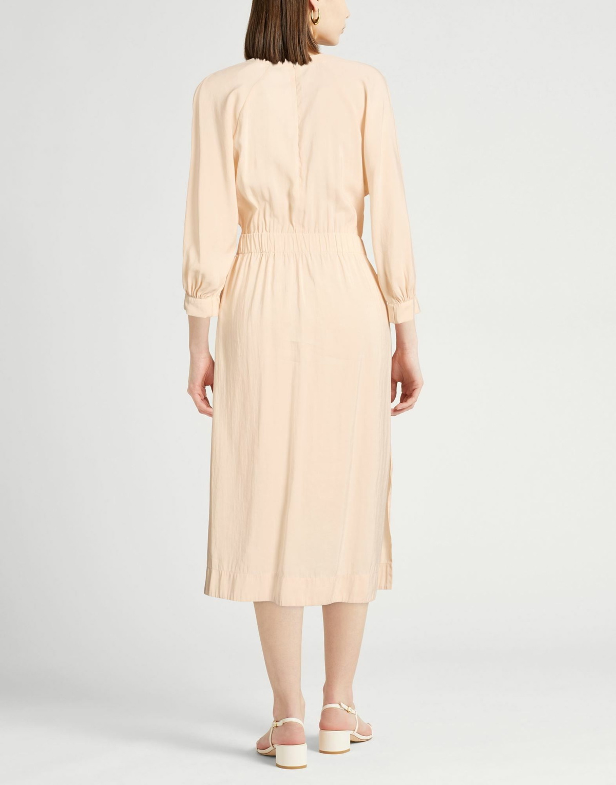 Peserico Womens Midi dress Cream