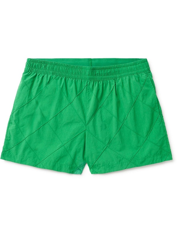 Photo: Bottega Veneta - Short-Length Pintucked Swim Shorts - Green