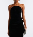 Roland Mouret Velvet corset