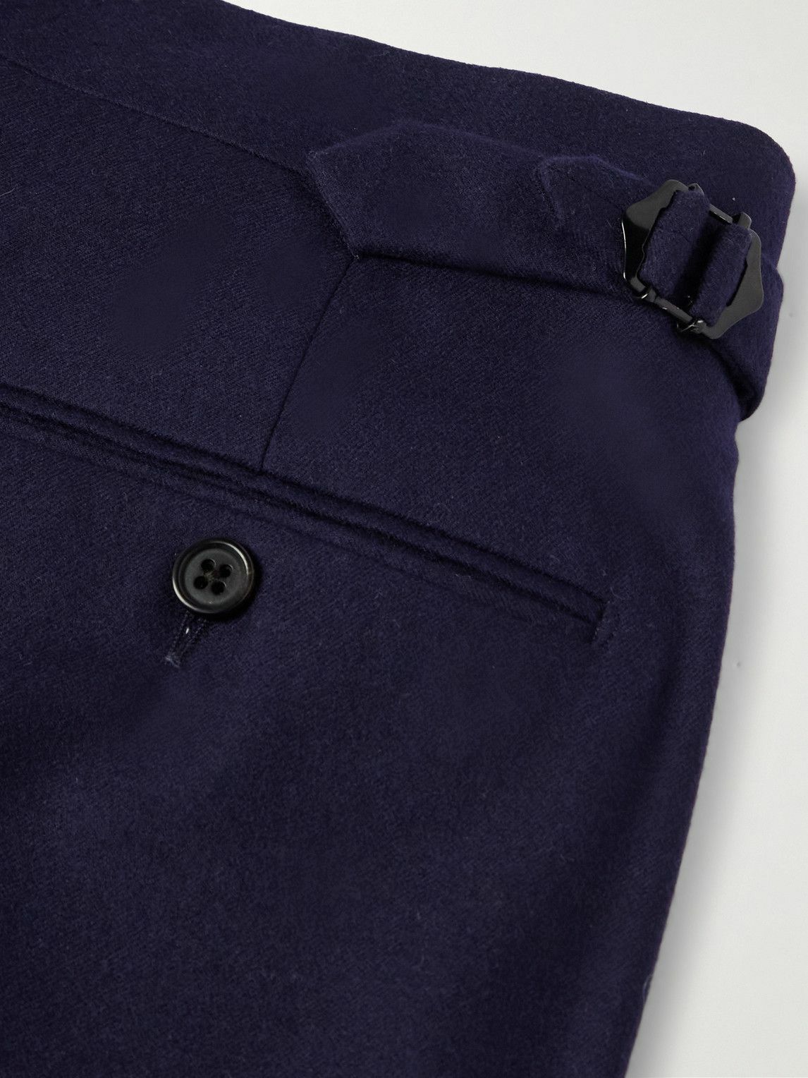Ralph Lauren Purple label - Gregory Straight-Leg Pleated Wool-Twill Trousers - Blue