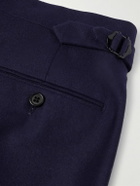 Ralph Lauren Purple label - Gregory Straight-Leg Pleated Wool-Twill Trousers - Blue