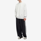 Y-3 Men's Core Logo Crew Sweat in Light Grey