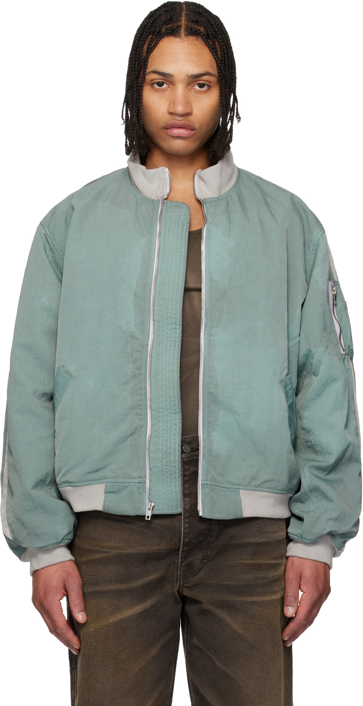 ALEXANDER DIGENOVA Blue RL-Bomber Jacket Alexander Digenova