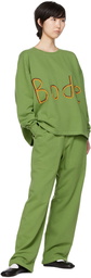 Bode Green Gym Track Lounge Pants